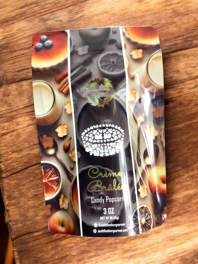 Crème Brûlée Candy popcorn